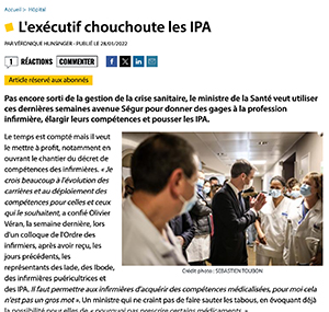 L'exécutif chouchoute les IPA