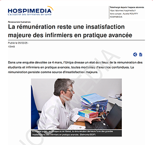 La rémunération reste une insatisfaction majeure des infirmiers en pratique avancée